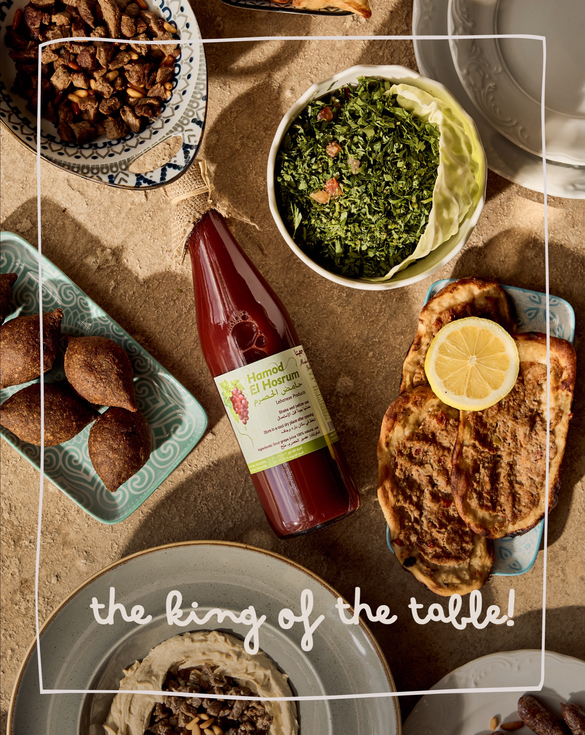 Lebanese mezze table